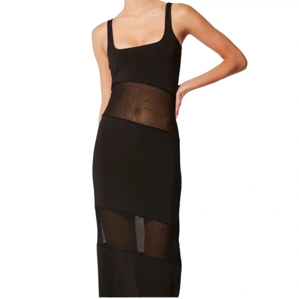 Solid & Striped Kimberly Tank Coverup Dress Black Size S NWT - Picture 4 of 12